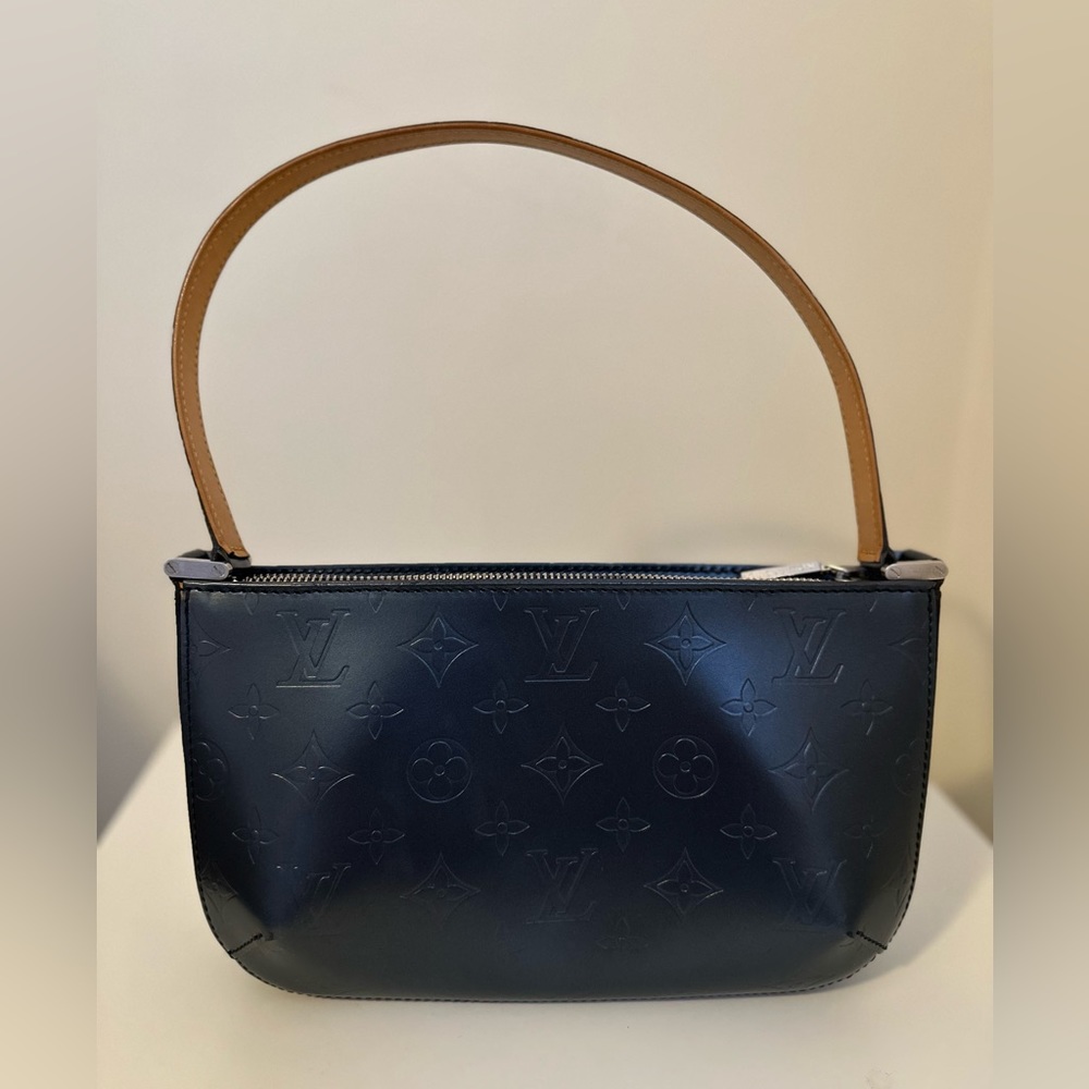 Louis Vuitton Fowler Blue Monogram Handbag
